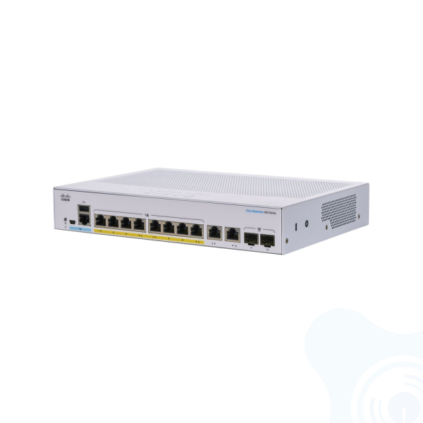 Cisco CBS350-8P-2G-EU 8-port GE PoE+ Gigabit Managed Switch